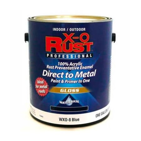 General Paint Rust Preventative Paint/Primer, Gloss, Water Base, Blue, 1 gal 176843